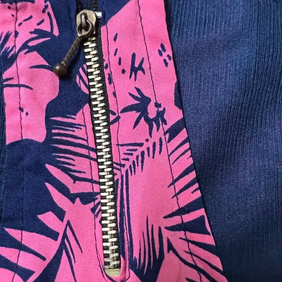 [NWOT] Chic Pink and Blue Neon Sleeveless Top with attachable sleeves. - Picture 4 of 5